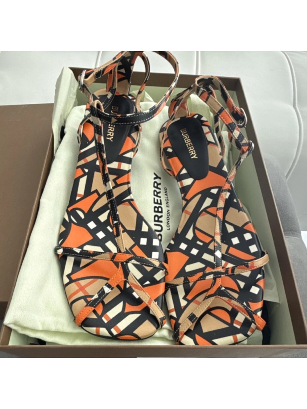 Burberry Ankle Strap Sandals